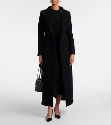 Double-breasted virgin wool coat | Dolce&Gabbana