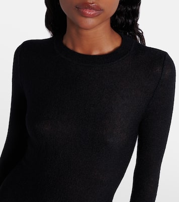 Ruffled mohair-blend maxi dress | Alaïa