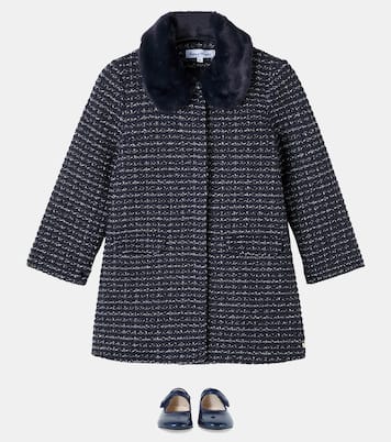 Mantel aus Tweed mit Faux Fur | Tartine et Chocolat