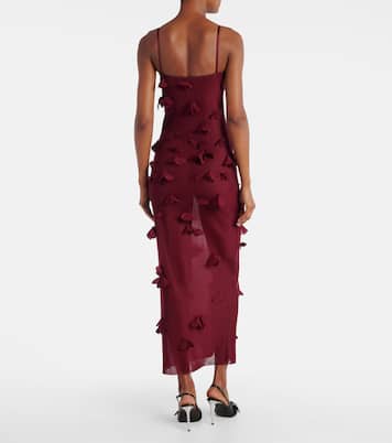 Butterflies Techno embroidered midi dress | Coperni