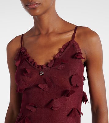 Butterflies Techno embroidered midi dress | Coperni