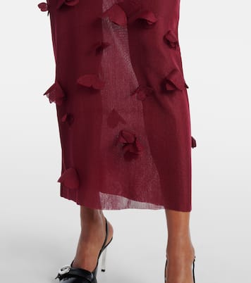 Butterflies Techno embroidered midi dress | Coperni