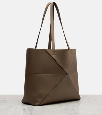 Puzzle Fold Medium leather tote bag | Loewe