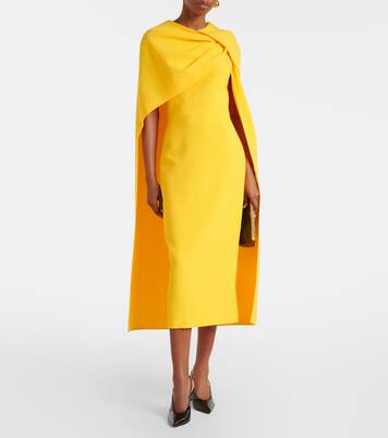 Cocktailkleid Oria Lupine aus Crêpe | Safiyaa