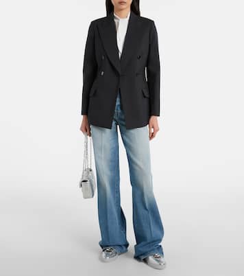 G75 metallic leather sneakers | Gucci