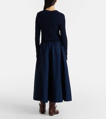 Cotton-blend maxi dress | Polo Ralph Lauren