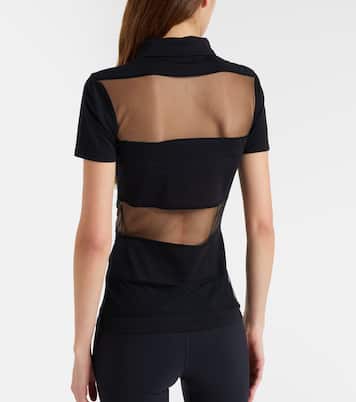 Paneled cotton-blend crop top | Coperni