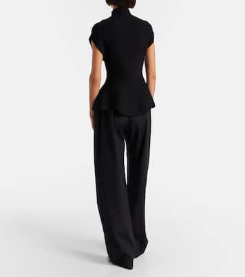 Rohen virgin wool wide-leg pants | Khaite