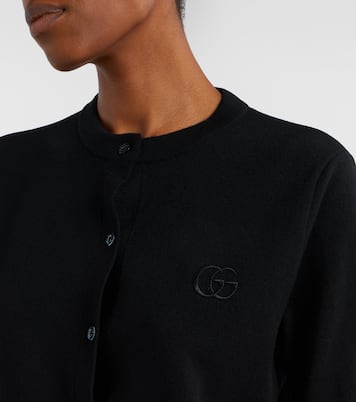 Double G wool cardigan | Gucci