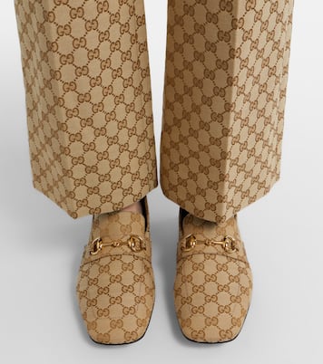 Horsebit GG Canvas loafers | Gucci