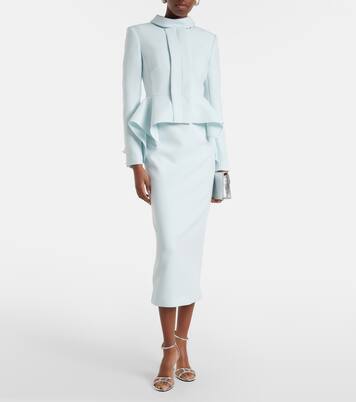 Peplum crêpe blazer | Roland Mouret