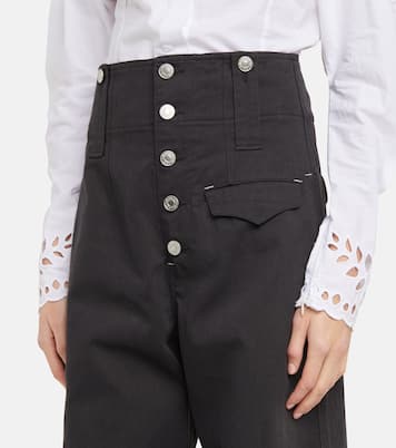Pantalon Darlena à taille haute en coton | Isabel Marant