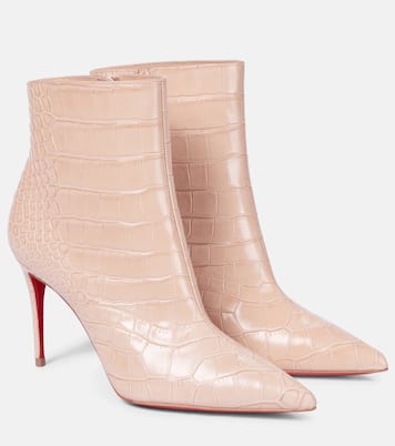 Botines de piel efecto cocodrilo | Christian Louboutin