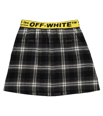 Minirock aus Flanell | Off-White Kids