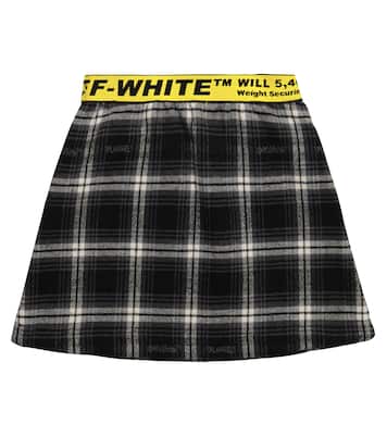 Minirock aus Flanell | Off-White Kids