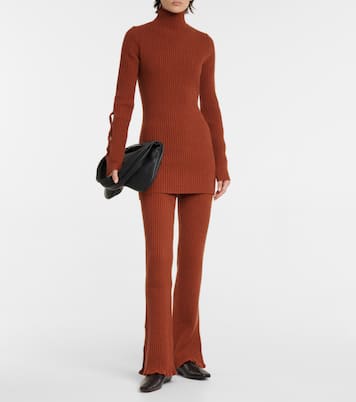 Schlaghose aus einem Wollgemisch | Victoria Beckham