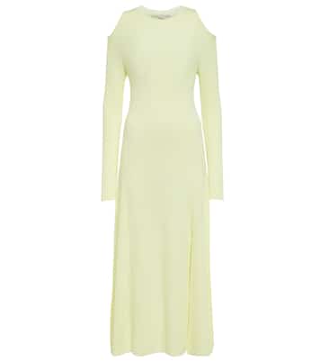 Cutout virgin wool midi dress | Stella McCartney