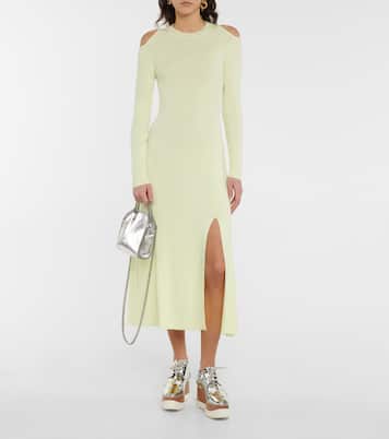 Cutout virgin wool midi dress | Stella McCartney