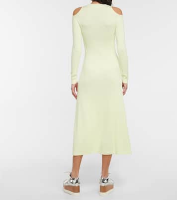 Cutout virgin wool midi dress | Stella McCartney