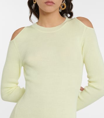 Cutout virgin wool midi dress | Stella McCartney