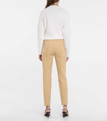 Mirel mid-rise cotton slim pants | Loro Piana