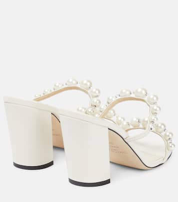 Amara 85 embellished satin sandals | Jimmy Choo