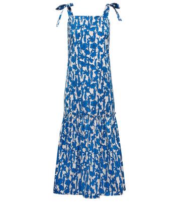 Abito midi in misto cotone con stampa | Tory Burch