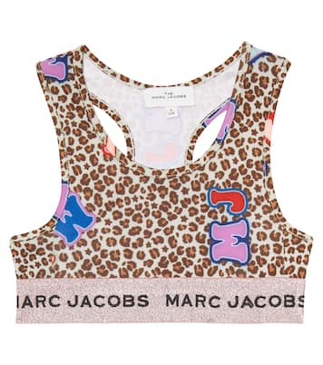 Leopard-print cropped top | Marc Jacobs Kids