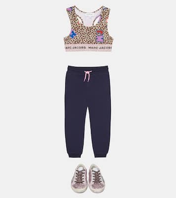 Leopard-print cropped top | Marc Jacobs Kids