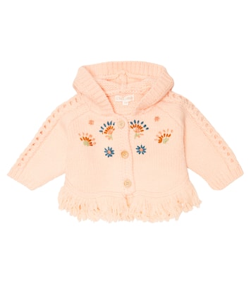 Baby Clara embroidered wool-blend cardigan | Louise Misha