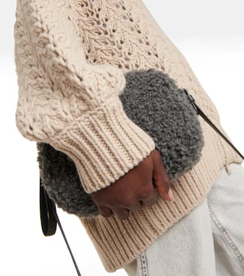 Open-knit wool-blend cardigan | Brunello Cucinelli