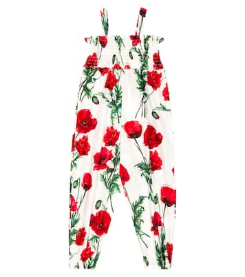 Mono de algodón floral | Dolce&Gabbana Kids