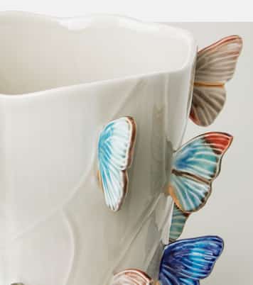 By Claudia Schiffer Cloudy Butterflies Large vase | Bordallo Pinheiro