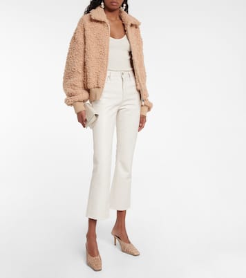 Isola leather-blend cropped bootcut pants | Citizens of Humanity
