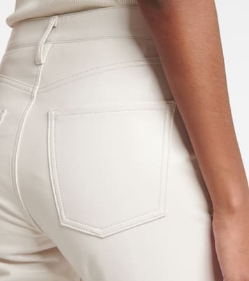 Isola leather-blend cropped bootcut pants | Citizens of Humanity