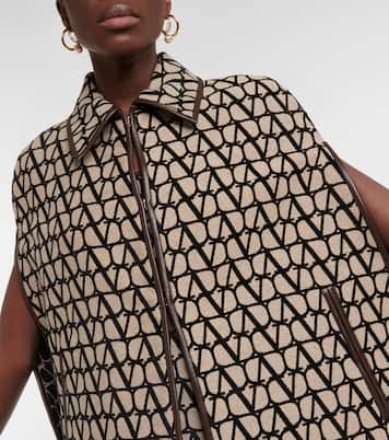 Mantella Toile Iconographe con pelle | Valentino