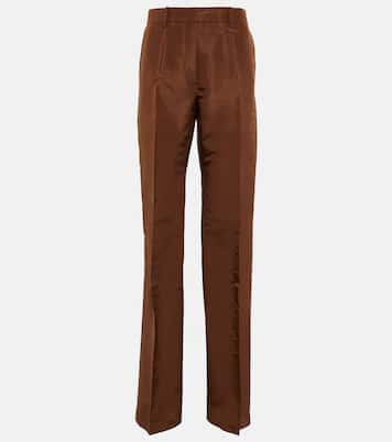Pantaloni in seta a vita alta | Valentino