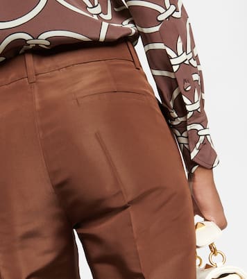 Pantaloni in seta a vita alta | Valentino