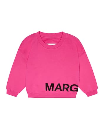 Logo-printed cotton sweatshirt | MM6 Maison Margiela Kids
