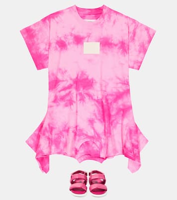 Vestido estilo camiseta tie-dye | MM6 Maison Margiela Kids
