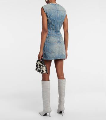 Distressed denim minidress | Acne Studios
