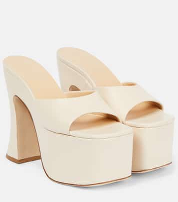 Leather platform mules | Magda Butrym