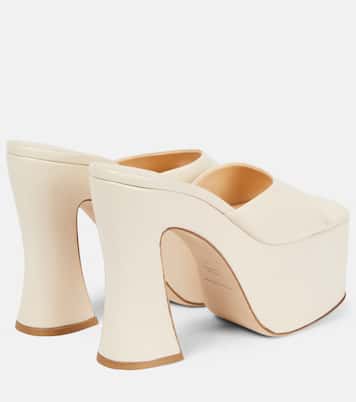 Leather platform mules | Magda Butrym