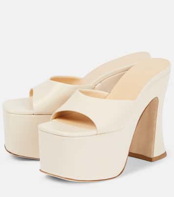 Leather platform mules | Magda Butrym