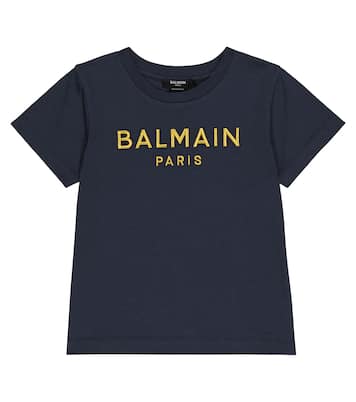 Camiseta de algodón con logo | Balmain Kids