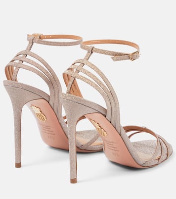 Ruia 105 glitter sandals | Aquazzura