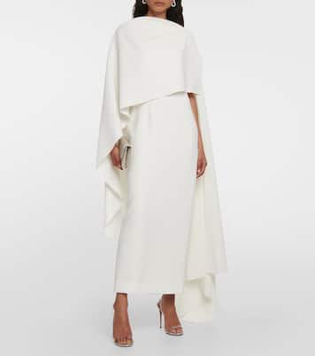 Bridal - Abito lungo Demetria a mantella | Roksanda