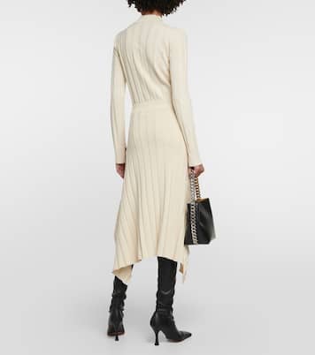 Gonna midi asimmetrica in maglia a coste | Stella McCartney