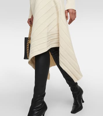 Gonna midi asimmetrica in maglia a coste | Stella McCartney