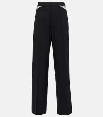Pantaloni regular in lana con cut-out | Dion Lee
